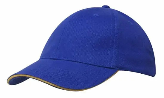 Headwear Brushed Heavy Cotton Cap With Sandwich Trim X12 - 4210 - City Workwear
